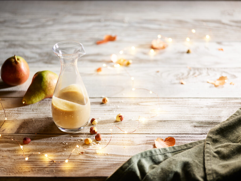 Dressing av Ristede Pærer